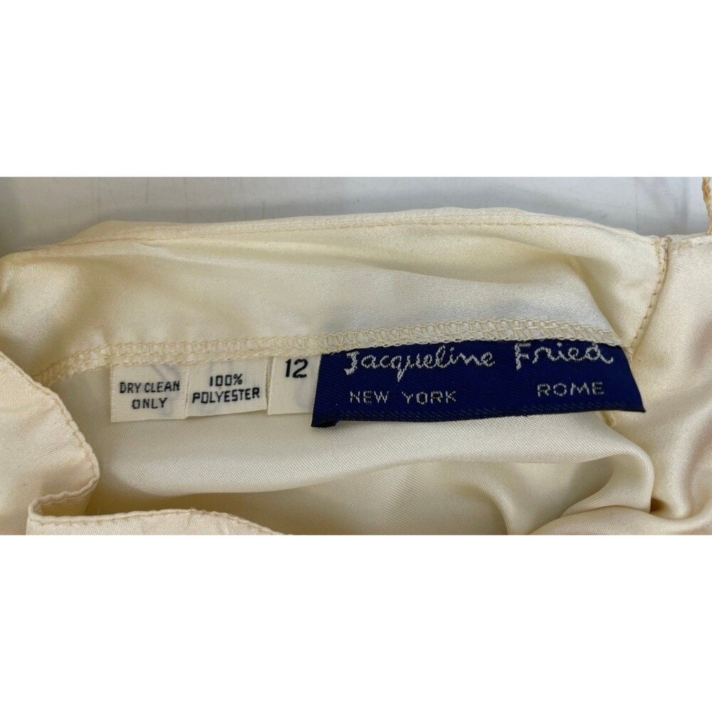 Jacqueline Fried New York, Rome Size 12 Late 1970’s 100% Polyester Pleated View 5
